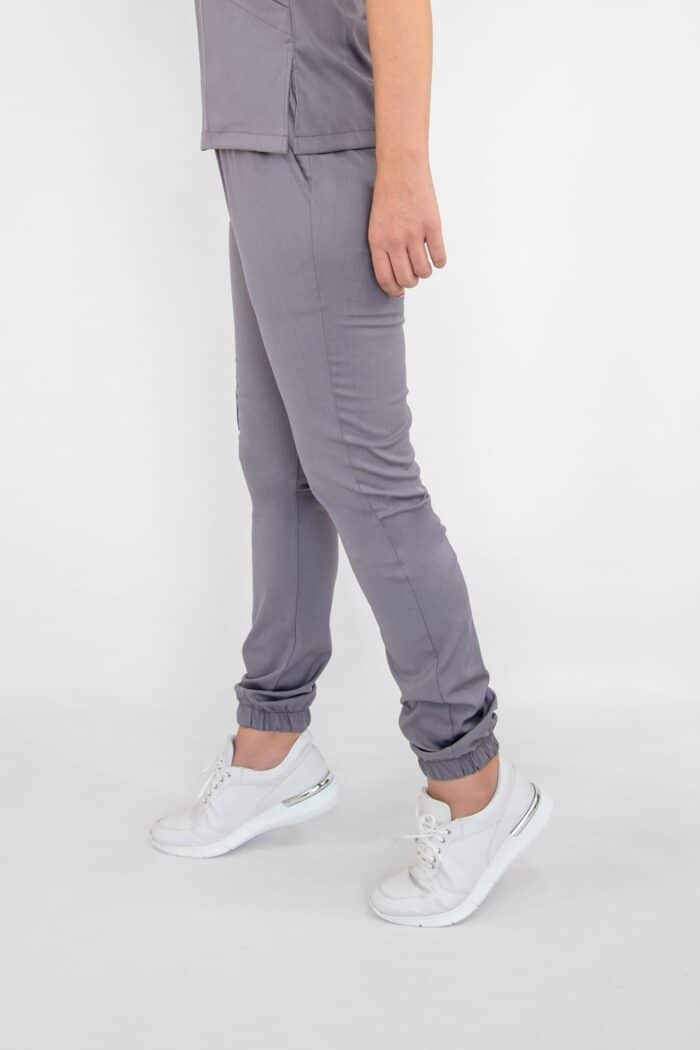 Gri Likralı Jogger Pantolon